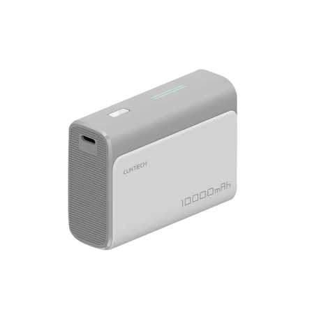 แบตเตอรี่สำรอง CUKTECH AURA PB100 10000 mAh สีเทา จ่ายไฟสูงสุด 33W